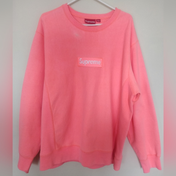 Supreme Box Logo Crewneck Coral (FW18) XL - Picture 3 of 7
